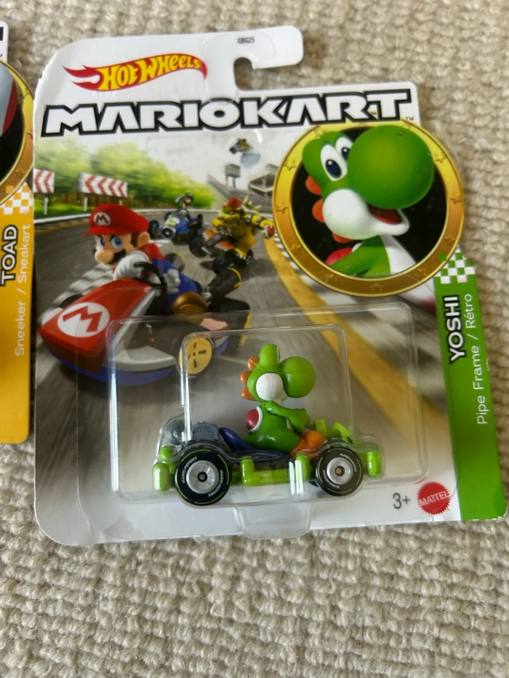 Hot Wheels Mario Kart Yoshi Green Die-Cast Kart Toy - Official Hot Wheels